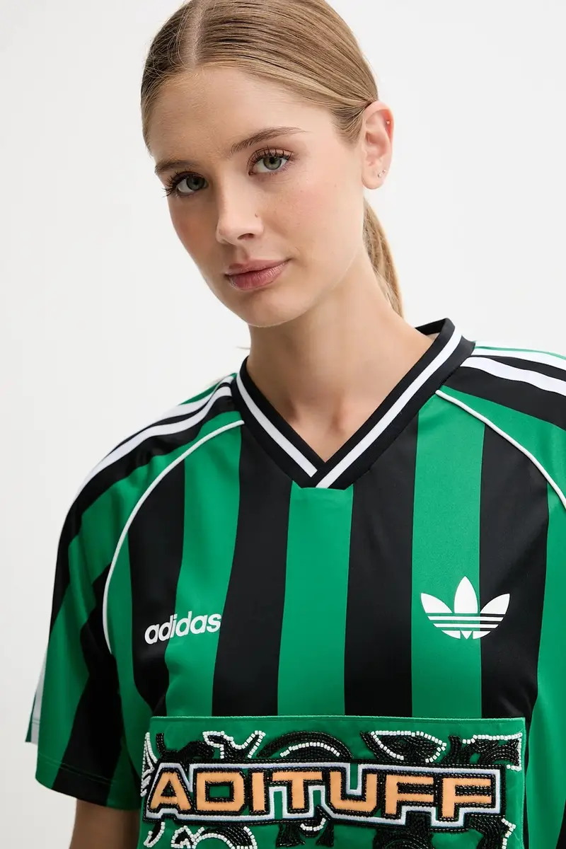 adidas Originals T-shirt Donna Verde 3669041 miniatura 4