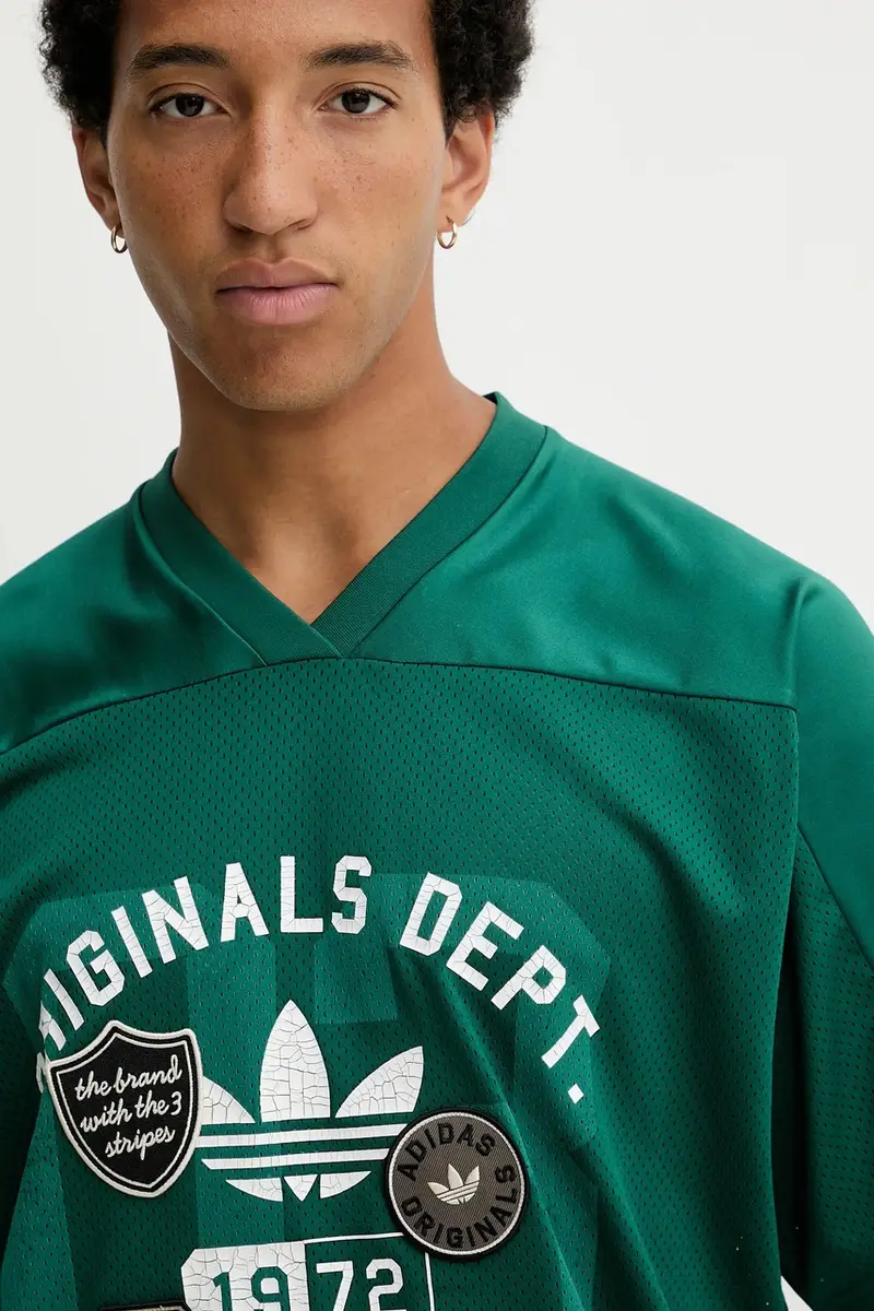 adidas Originals T-shirt Uomo Verde 3669317 miniatura 4
