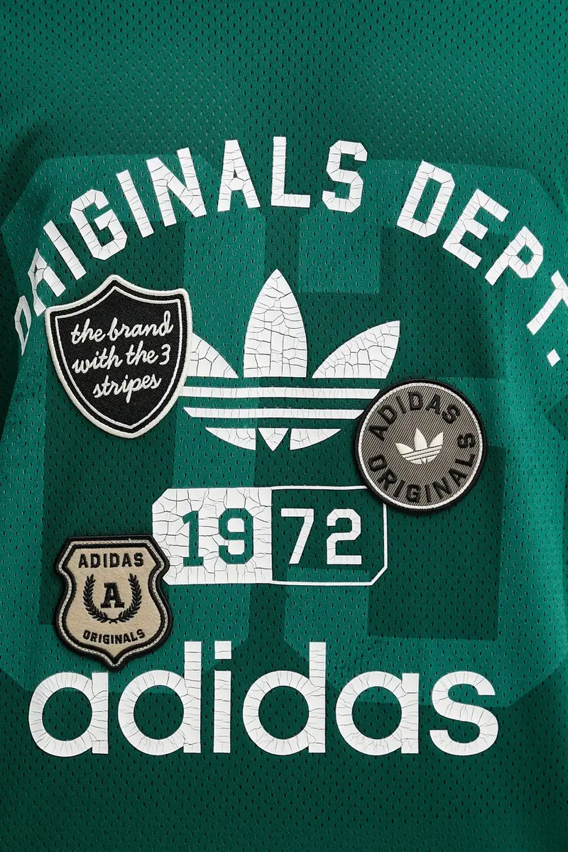 adidas Originals T-shirt Uomo Verde 3669317 miniatura 5