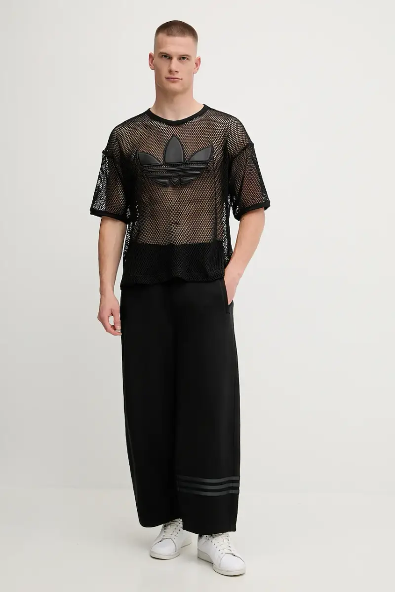 t-shirt Pride x Jeremy Scott colore nero con applicazione JY7893 miniatura 2