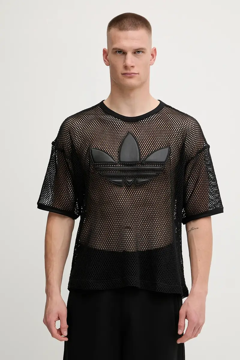 t-shirt Pride x Jeremy Scott colore nero con applicazione JY7893 miniatura 5