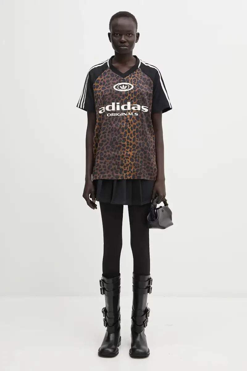 adidas Originals T-shirt Donna Marrone 3830480 miniatura 5