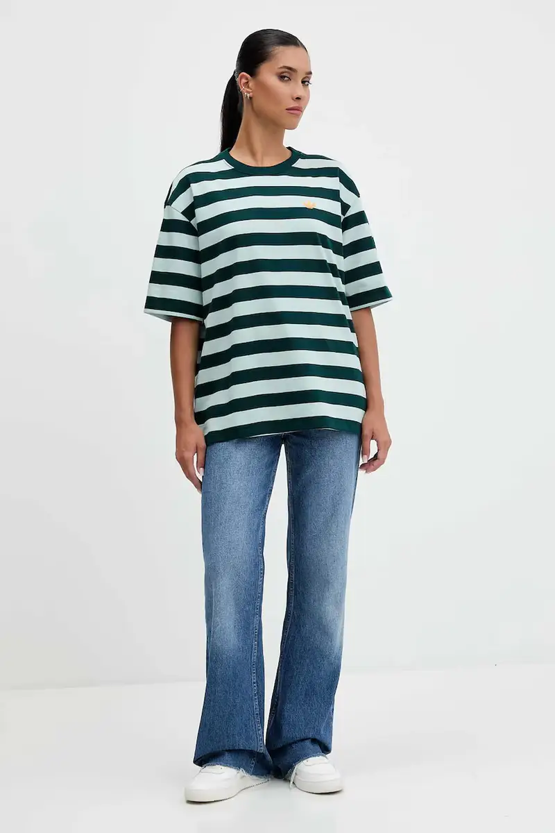 adidas Originals T-shirt Donna Verde 2734167 miniatura 2