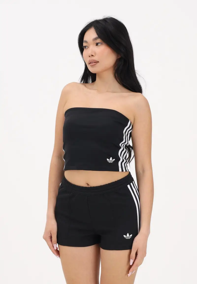 Top 3-Stripes nero da donna