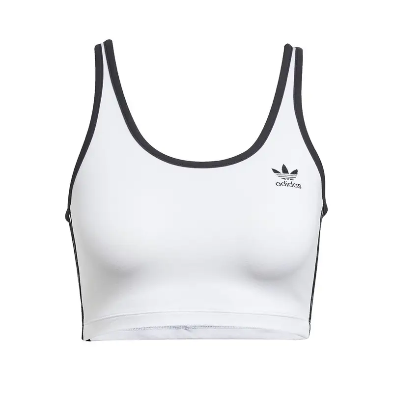 Top Adicolor 3-Stripes Bianco Donna XS