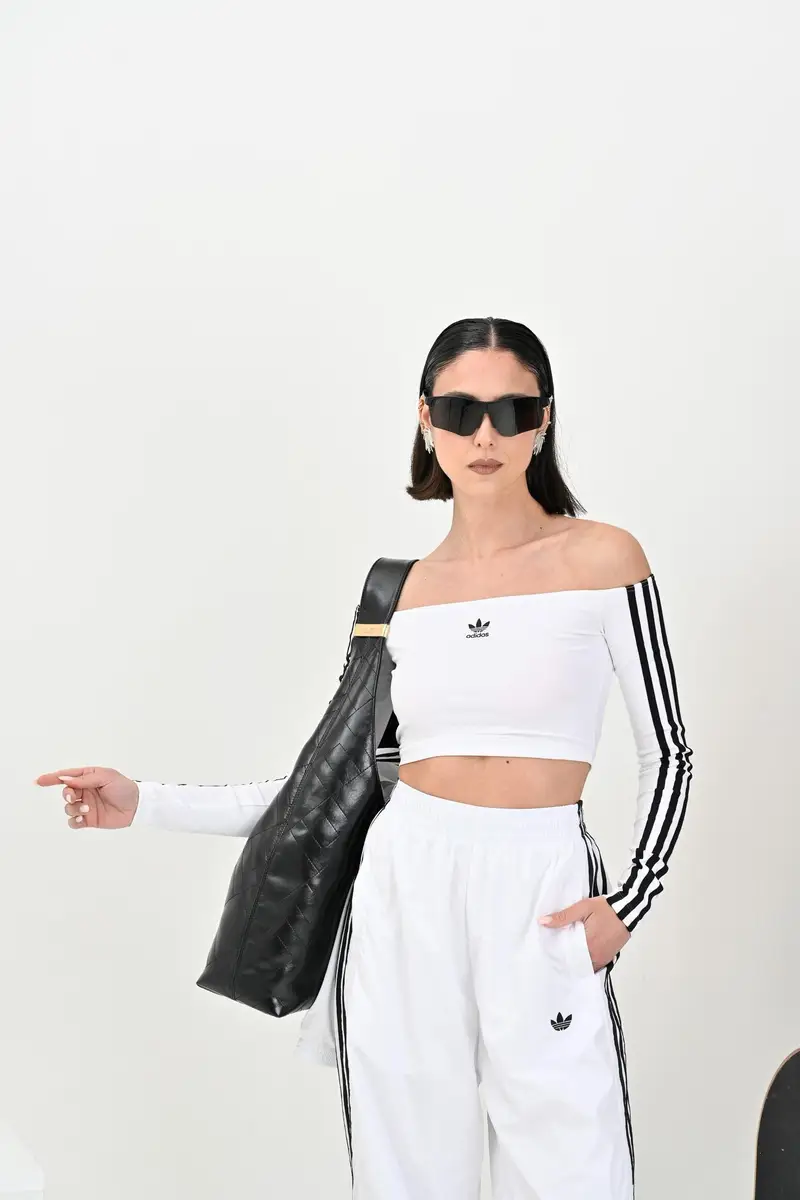 adidas Originals Top Donna Bianco 919914 miniatura 2