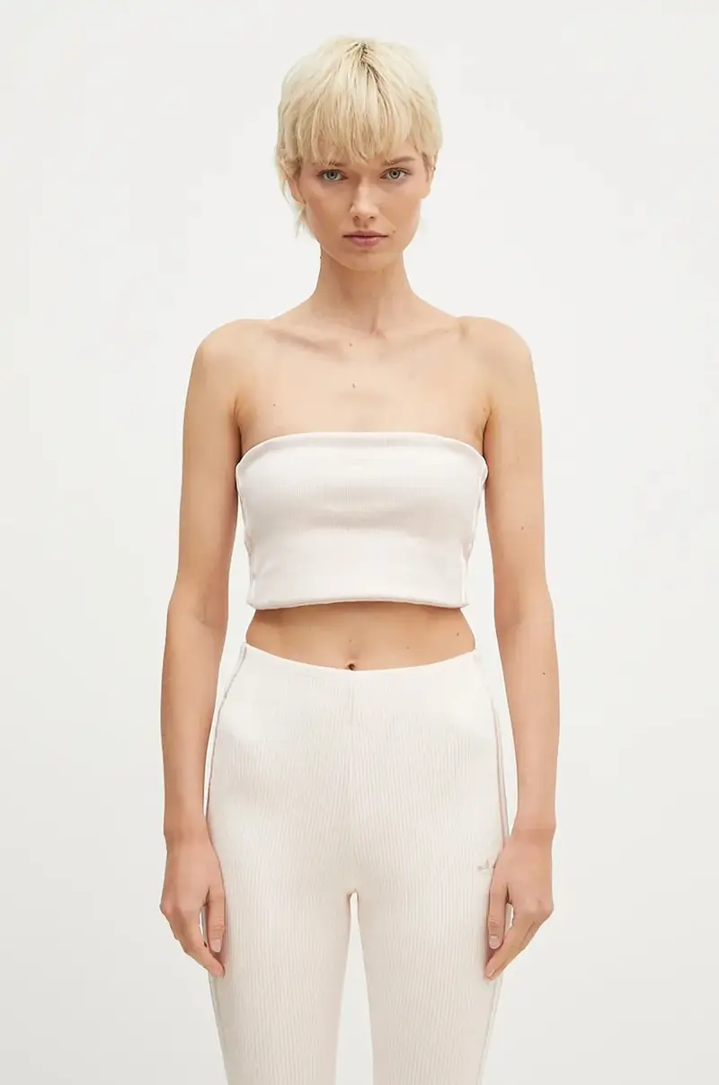 top Femme Galore Rib Tube Top colore rosa JN3025