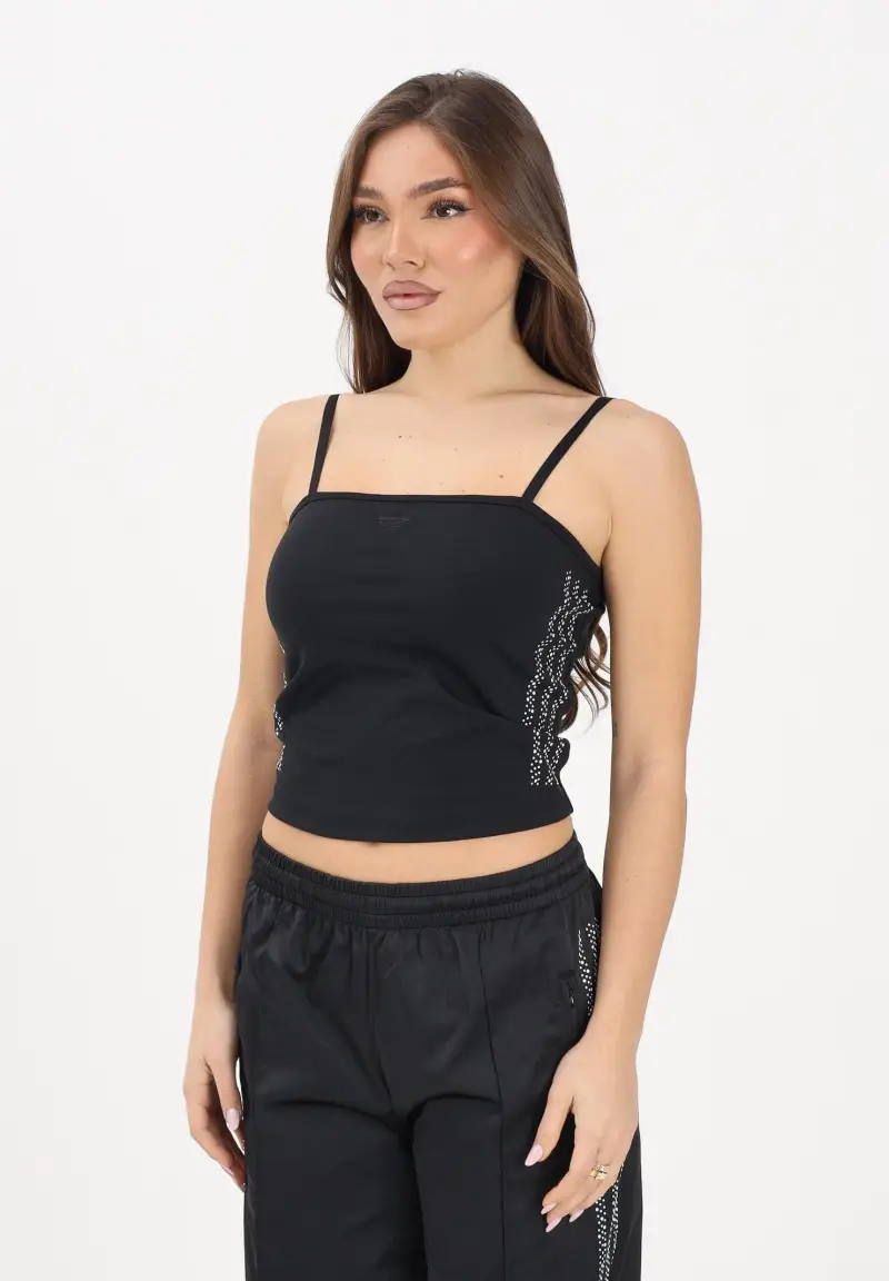 Top PEARL TUBE nero da donna