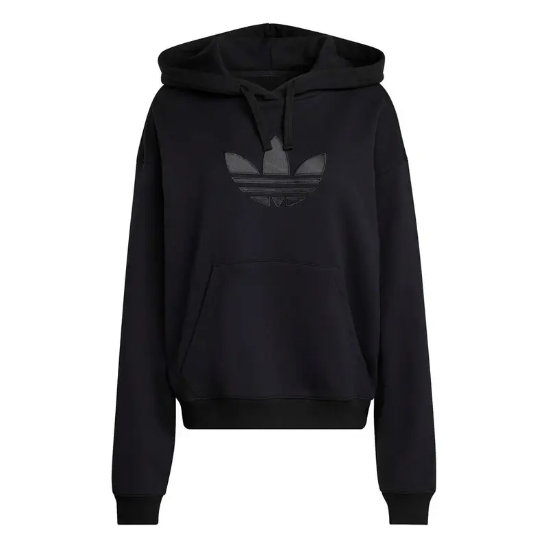 Trefoil Felpa Con Cappuccio Nero Donna M