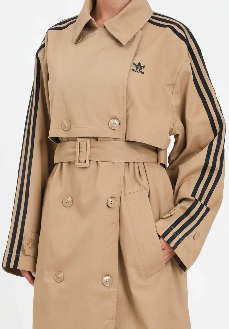 adidas Originals Trench Donna Beige 1883419 miniatura 2