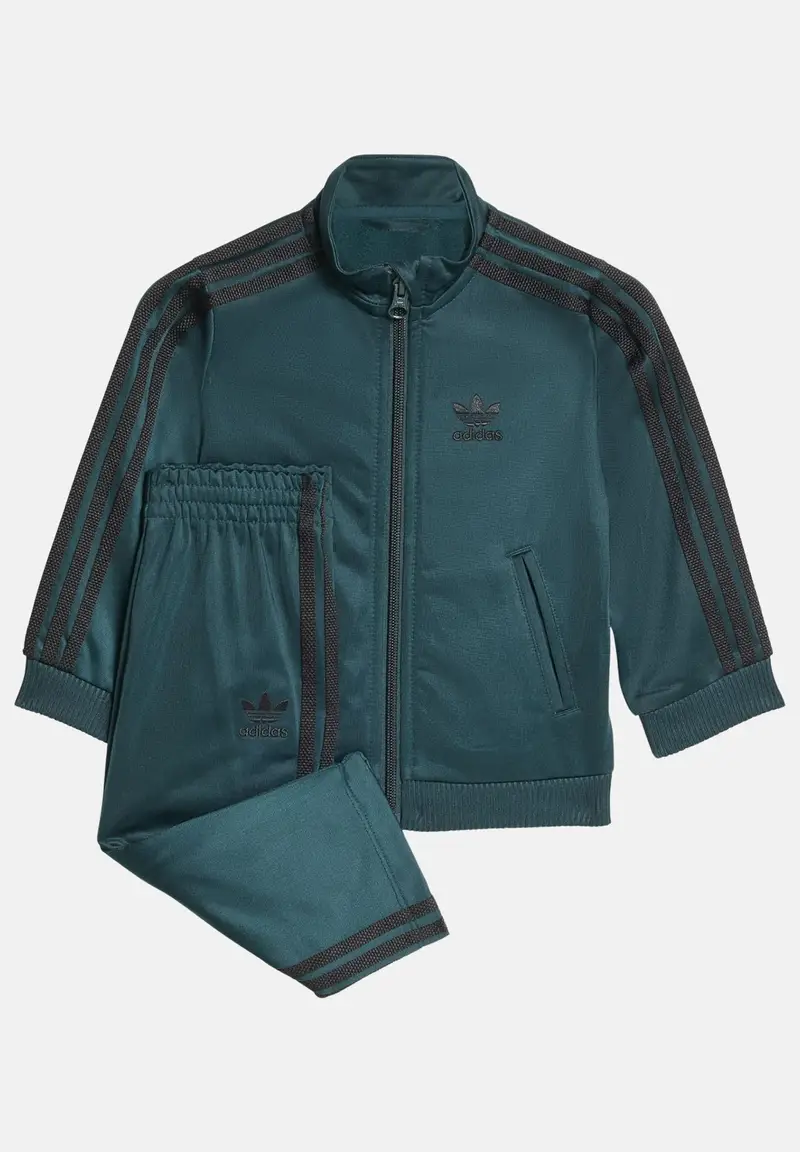 Tuta Adicolor Firebird verde da neonato