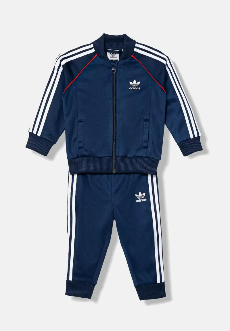 Tuta Adicolor SST blu da neonato