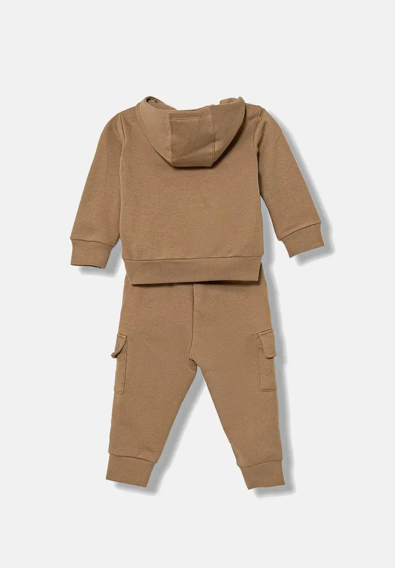 Tuta Cargo beige da neonato miniatura 2