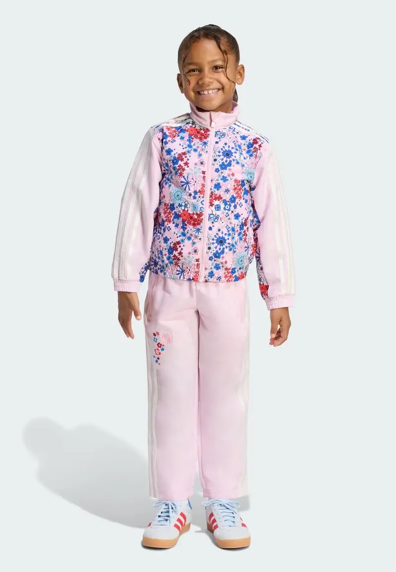 Tuta da jogging Adidas Originals x Liberty London blu / rosa / rosso / bianco miniatura 2