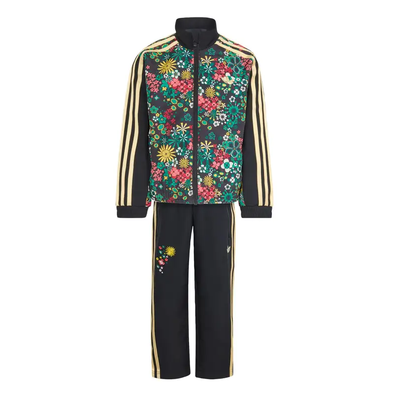 Tuta da jogging Adidas Originals x Liberty London giallo / petrolio / rosso / nero