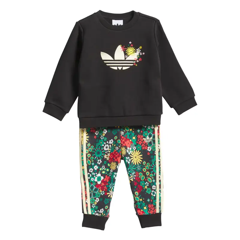 Tuta da jogging Adidas Originals x Liberty London giallo / verde / nero / bianco