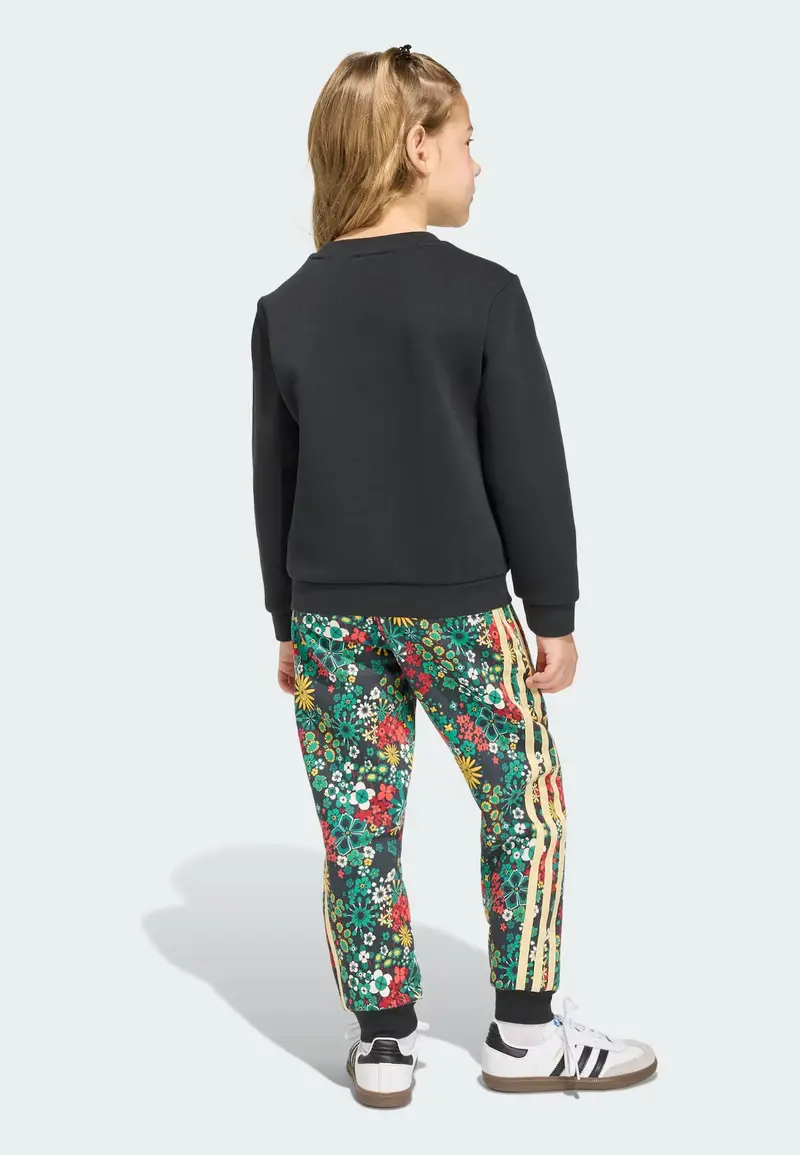 Tuta da jogging Adidas Originals x Liberty London oro / smeraldo / rosso / nero miniatura 3