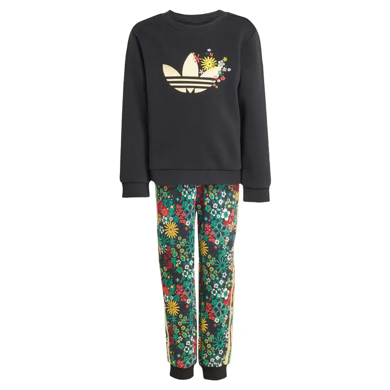 Tuta da jogging Adidas Originals x Liberty London oro / smeraldo / rosso / nero