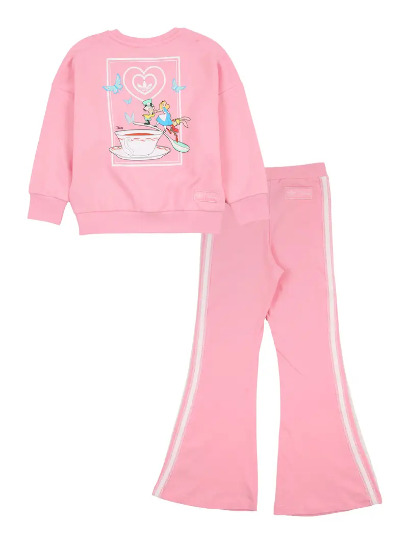 Tuta da jogging blu chiaro / rosa chiaro / rosso / bianco miniatura 2