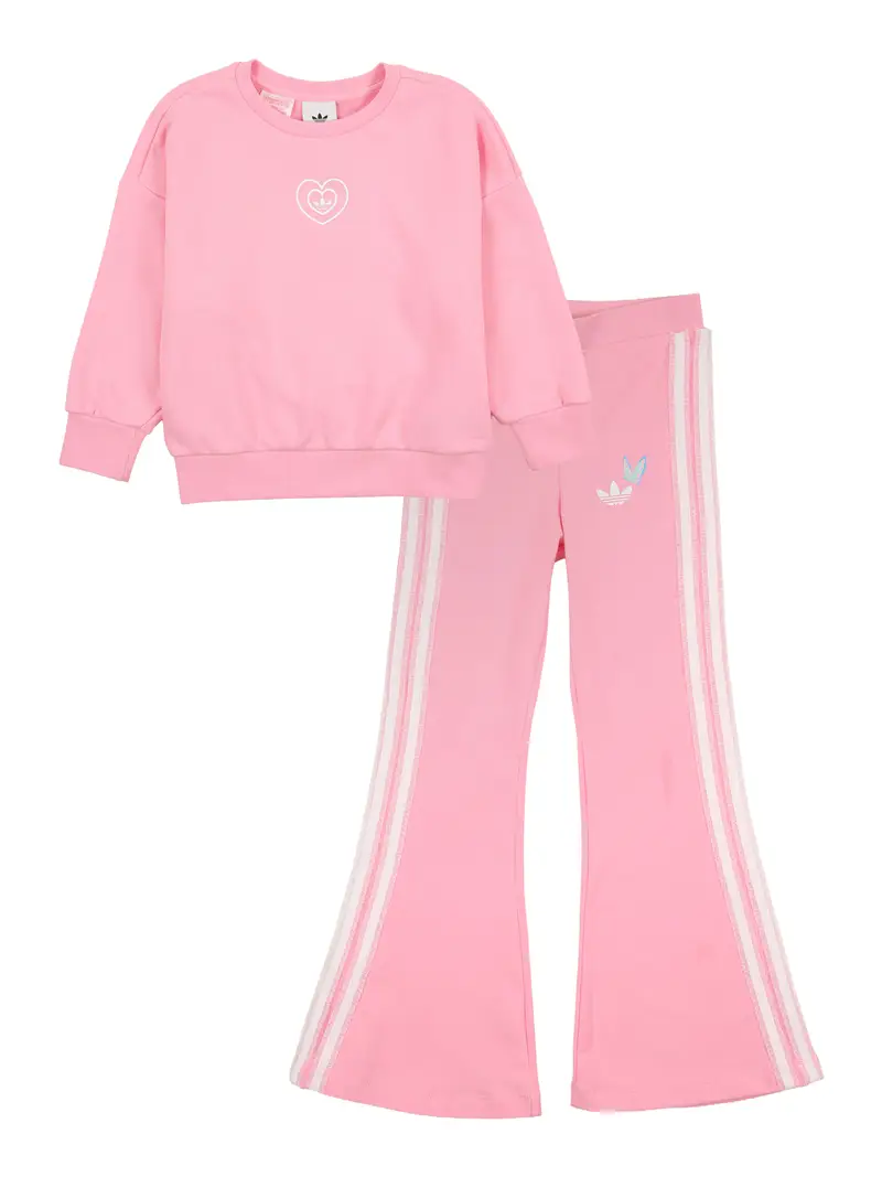 Tuta da jogging blu chiaro / rosa chiaro / rosso / bianco