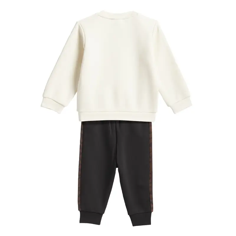 Tuta da jogging marrone / cioccolato / bianco naturale miniatura 2