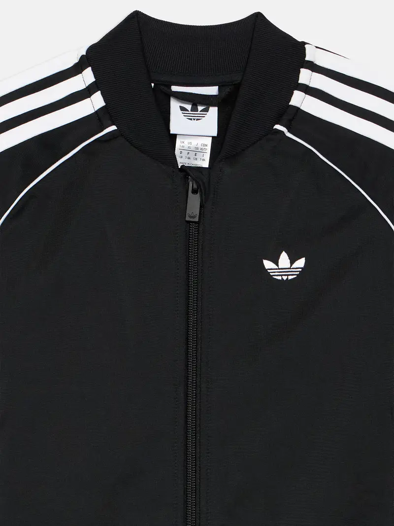 Tuta da jogging nero / bianco miniatura 3