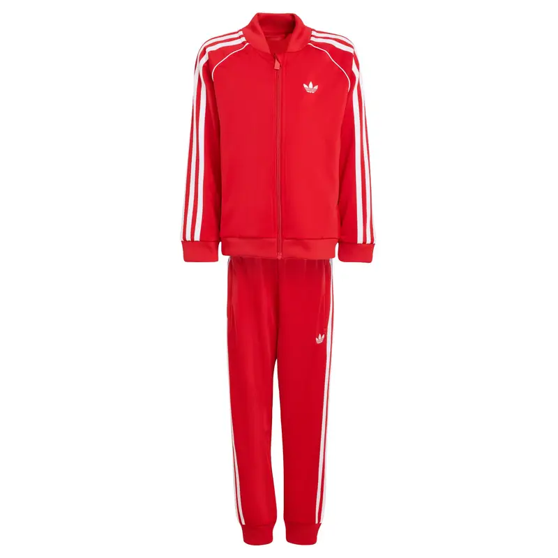 Tuta da jogging rosso / bianco