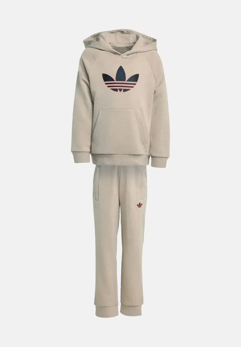 Tuta GRAPHIC TREFOIL LOOSE beige da bambino miniatura 2