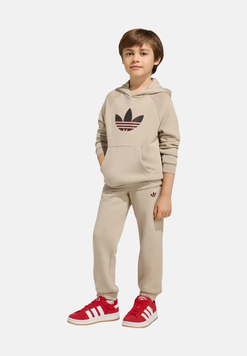 Tuta GRAPHIC TREFOIL LOOSE beige da bambino