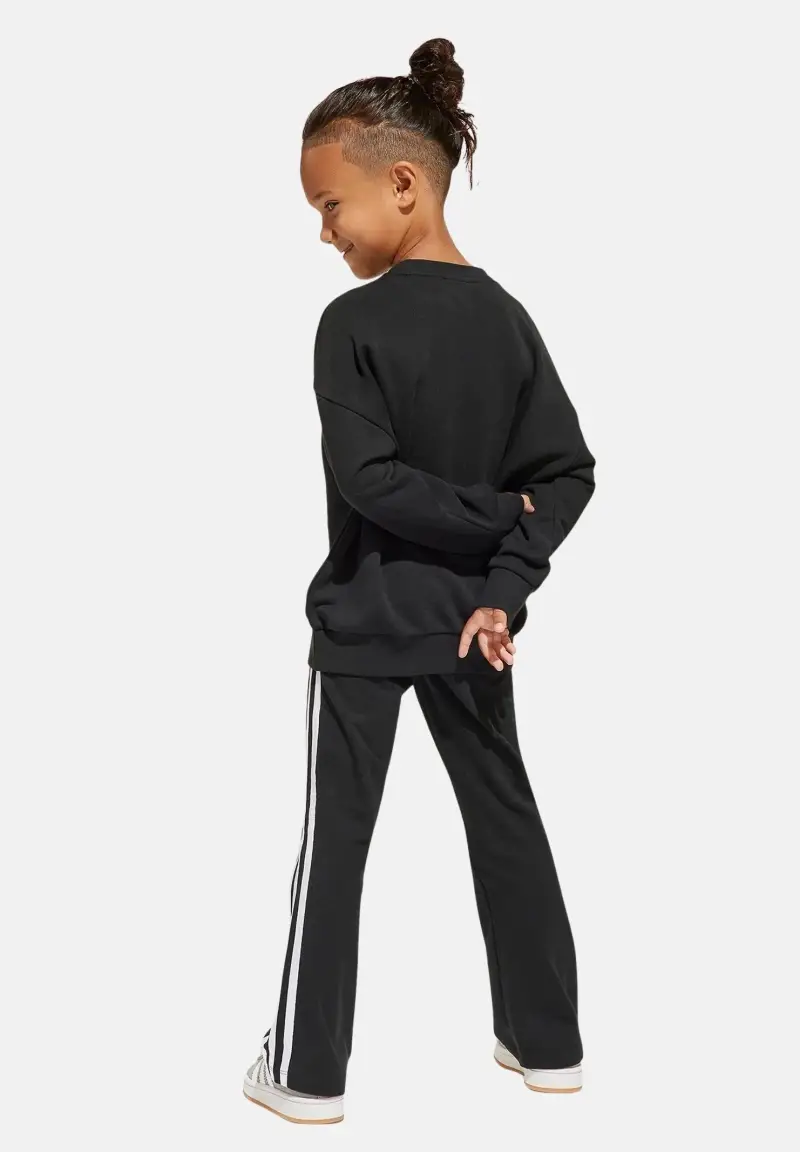 Tuta Loose Crew Flared nera da bambina miniatura 2