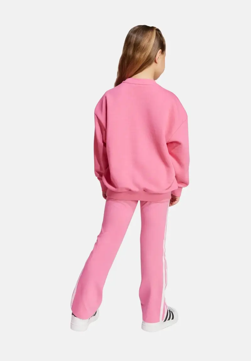 Tuta Loose Crew Flared rosa da bambina miniatura 2