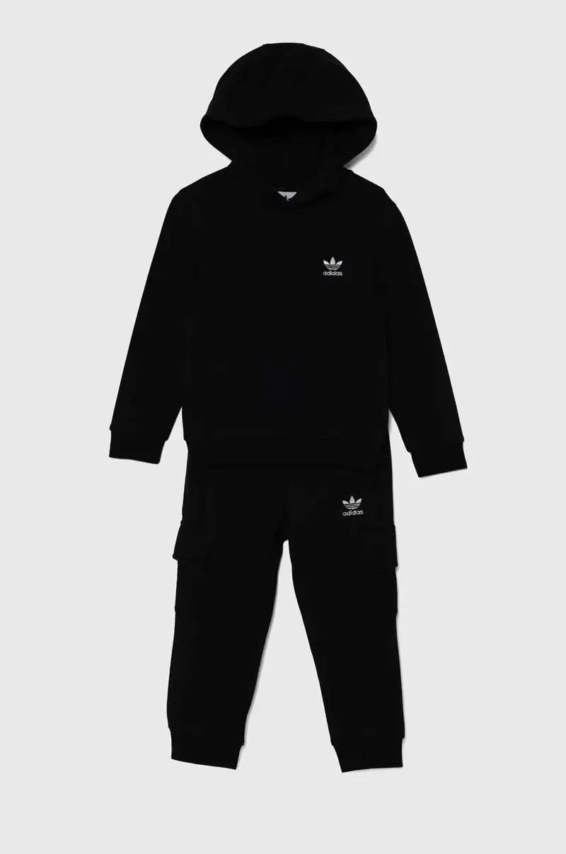 tuta per bambini HOODIE FZ CARGO colore nero IW1019 miniatura 2