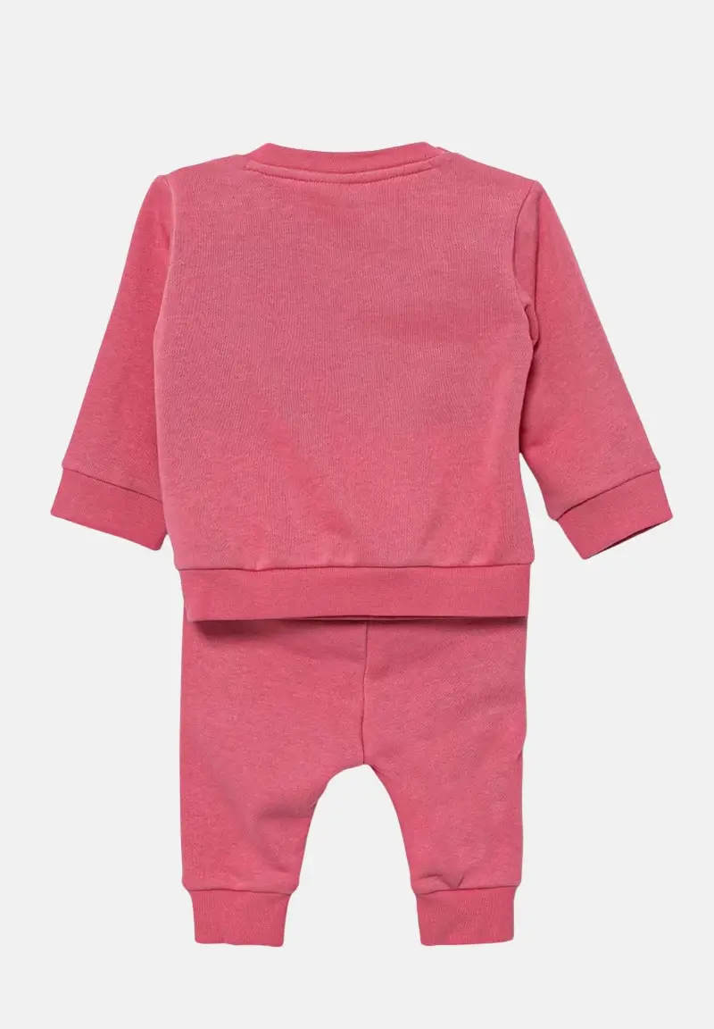 Tuta Trefoil Crew rosa da neonato miniatura 2