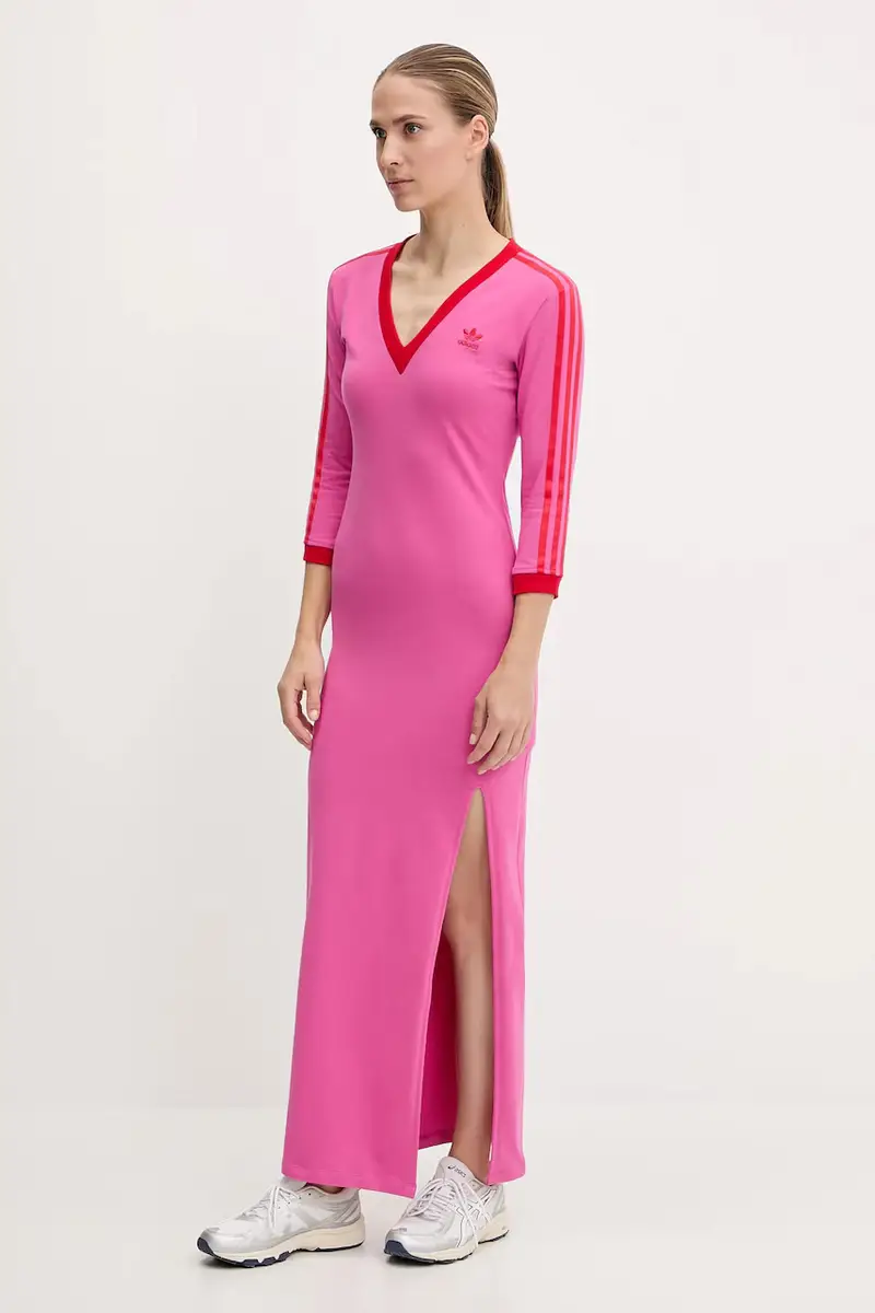 vestito Maxi Dress V colore rosa JY2941