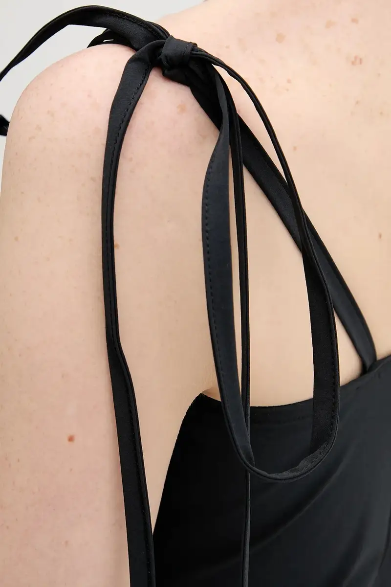 vestito Pleated Dress Nero miniatura 5