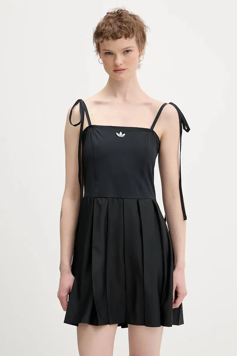 vestito Pleated Dress Nero