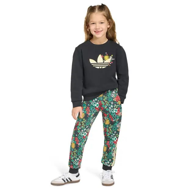 Originals X Liberty London Crew Set Bambini - Tute da ginnastica Nero - - 122 CM - Jersey di cotone Black