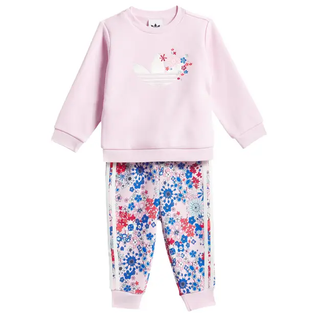 Originals X Liberty London Crew Set Neonato - Tute da ginnastica Rosa - - Jersey di cotone Pink