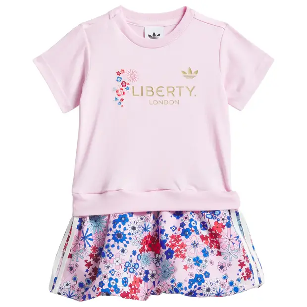 Originals X Liberty London Dress Set Neonato - Tute da ginnastica Rosa - - Jersey di cotone Pink