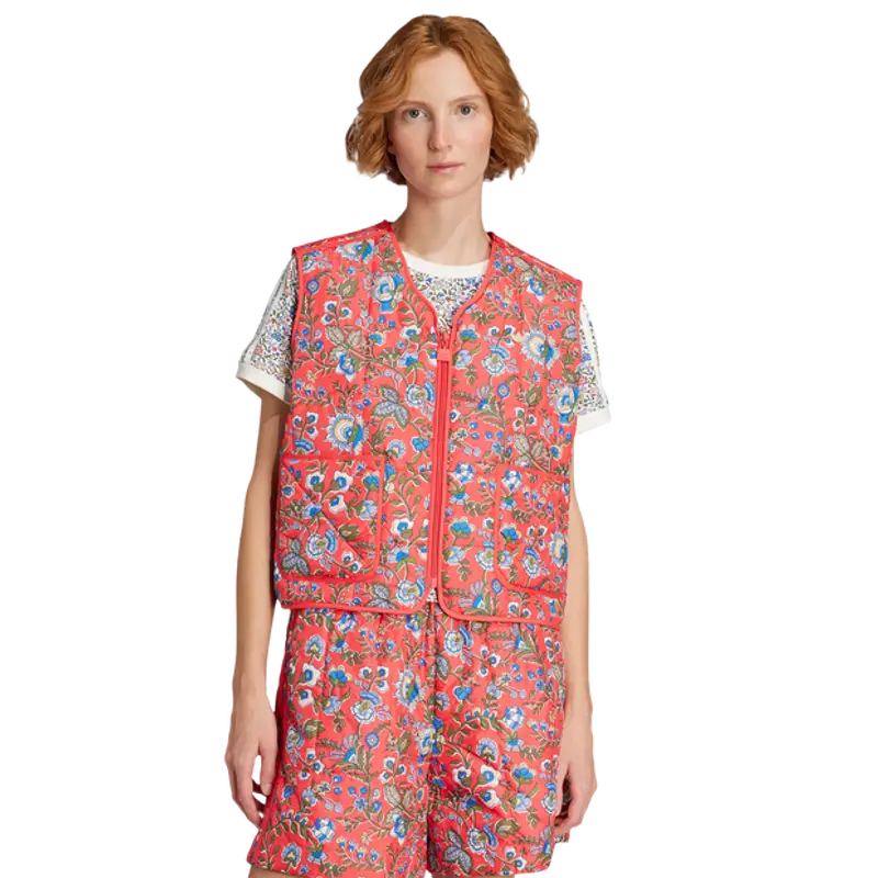 Adidas Originals X Liberty London female Pantaloncini - Rosso - Jersey di cotone - Foot Locker