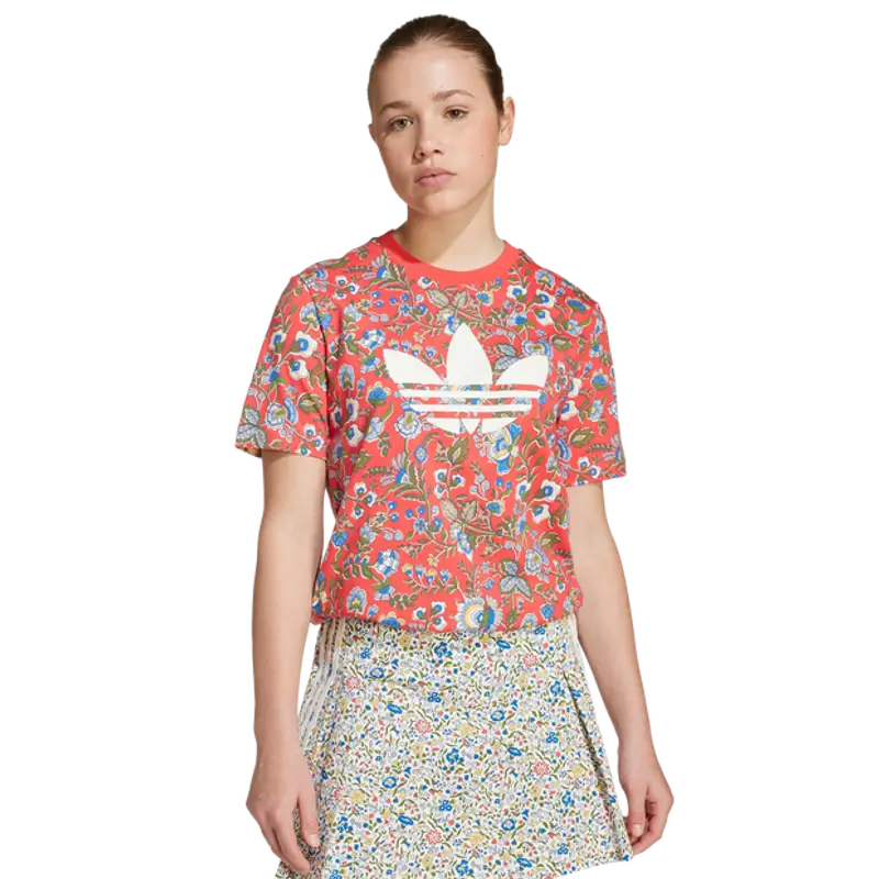 Adidas Originals X Liberty London unisex Magliette - Rosso - Jersey di cotone - Foot Locker