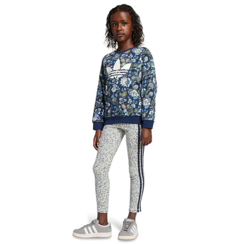 Adidas Originals X Liberty London unisex Tute da ginnastica - Blu - Jersey di cotone - Foot Locker
