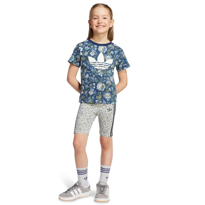 Adidas Originals X Liberty London unisex Tute da ginnastica - Blu - Jersey di cotone - Foot Locker