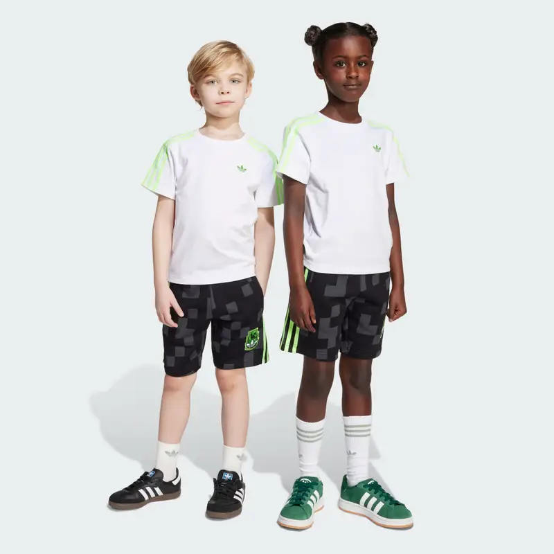 Originals X Minecraft Short Tee Set Bambini White
