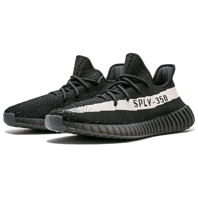 Originals Yeezy Boost 350 V2 Oreo Tessuto Trend Sportive Basse Scarpe Lifestyle Unisex sneaker Nero Bianco BY1604-2016 43⅓ miniatura 3