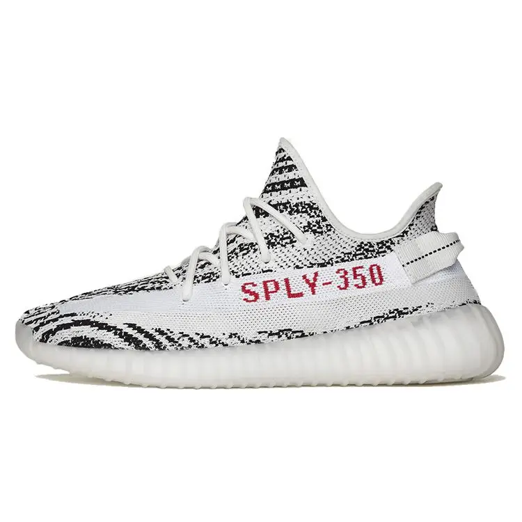 Originals Yeezy Boost 350 V2 Zebra Sport Leggero Basso Lifestyle Scarpe Casual Unisex sneaker Nero Bianco CP9654-2019 36