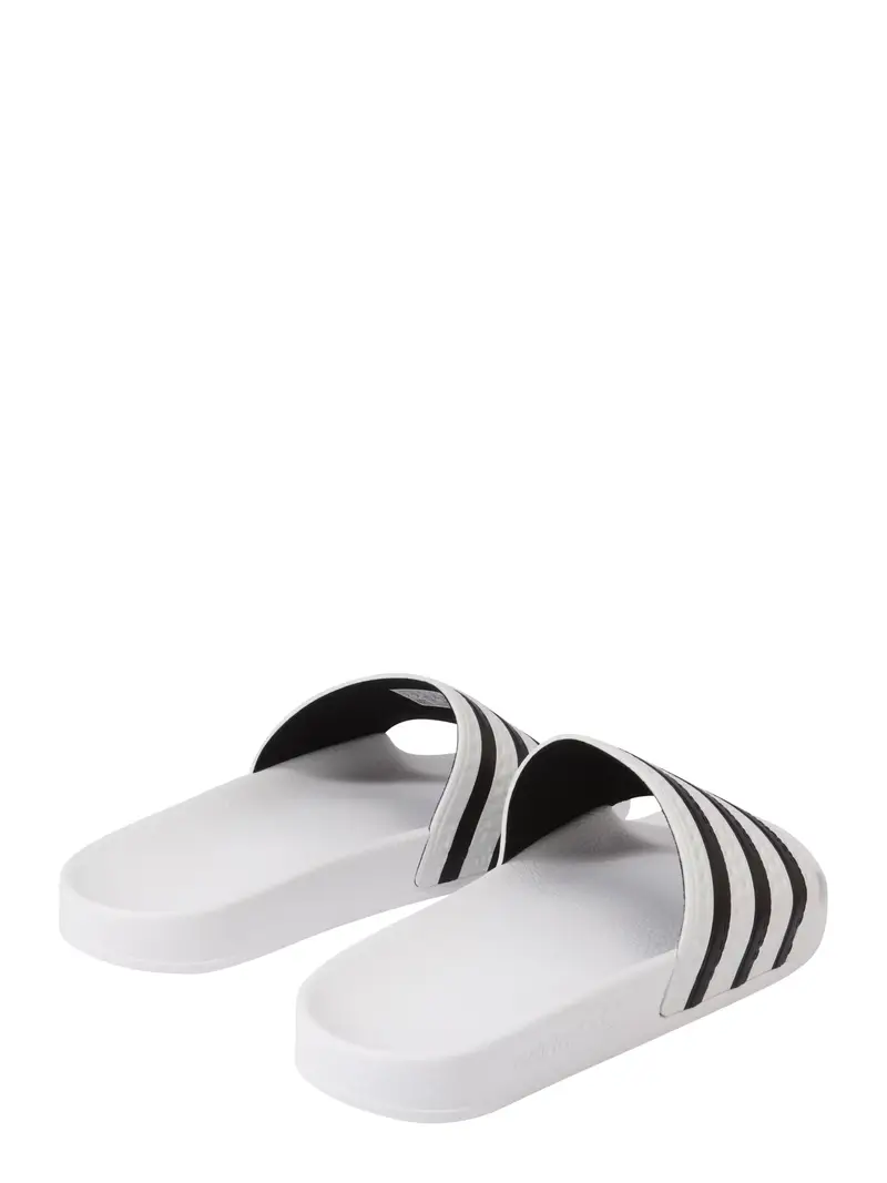 Zoccoletto 'Adilette' nero / bianco miniatura 3
