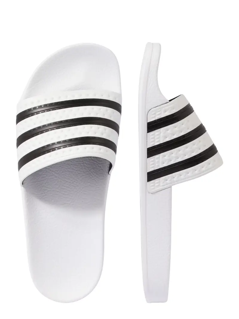Zoccoletto Adilette nero / bianco miniatura 2