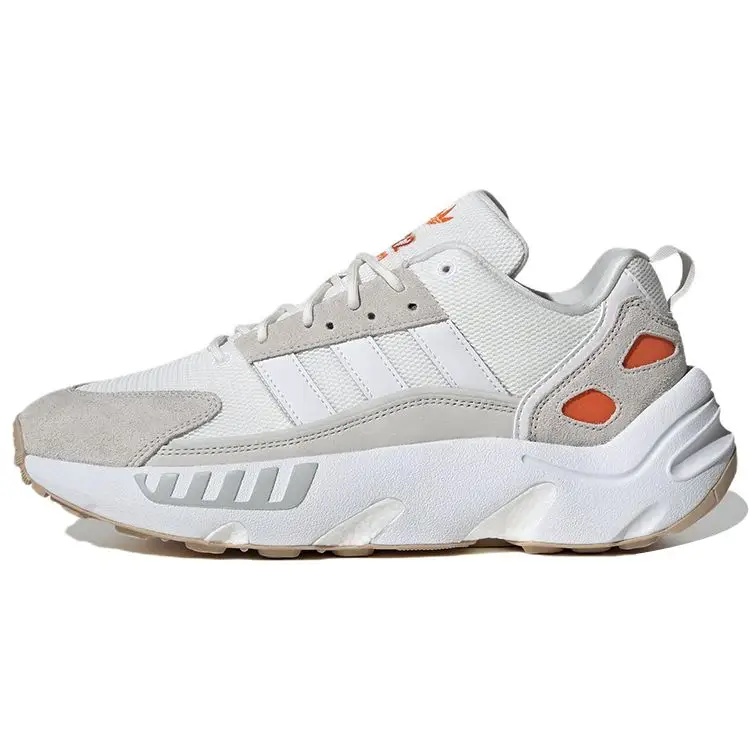 Originals ZX 22 Boost Comode Assorbimento degli Urti Antiscivolo Resistenti all Usura Scarpe da Corsa Casual Basse Sneakers Unisex Bianche HP2784 42⅔