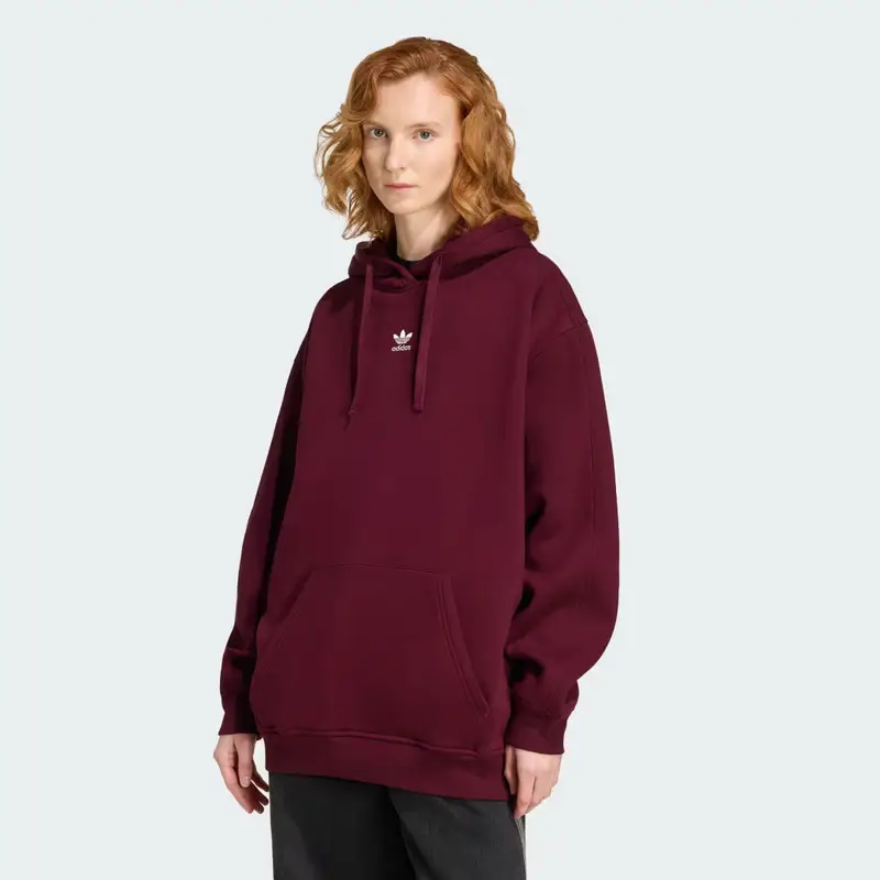 OVERSIZED HOODIE FLEECE Maroon